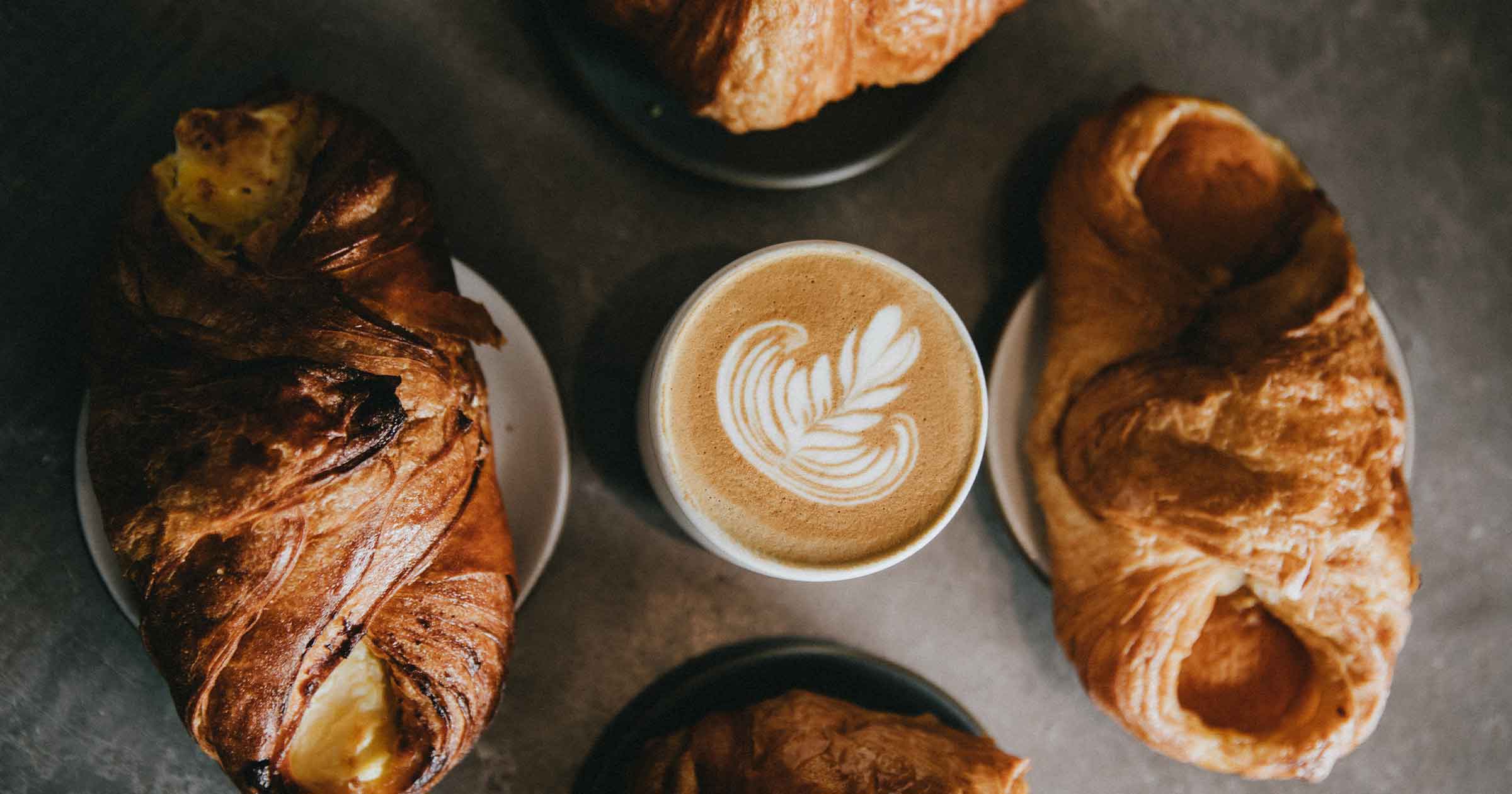 Homemade Croissant with Coffee